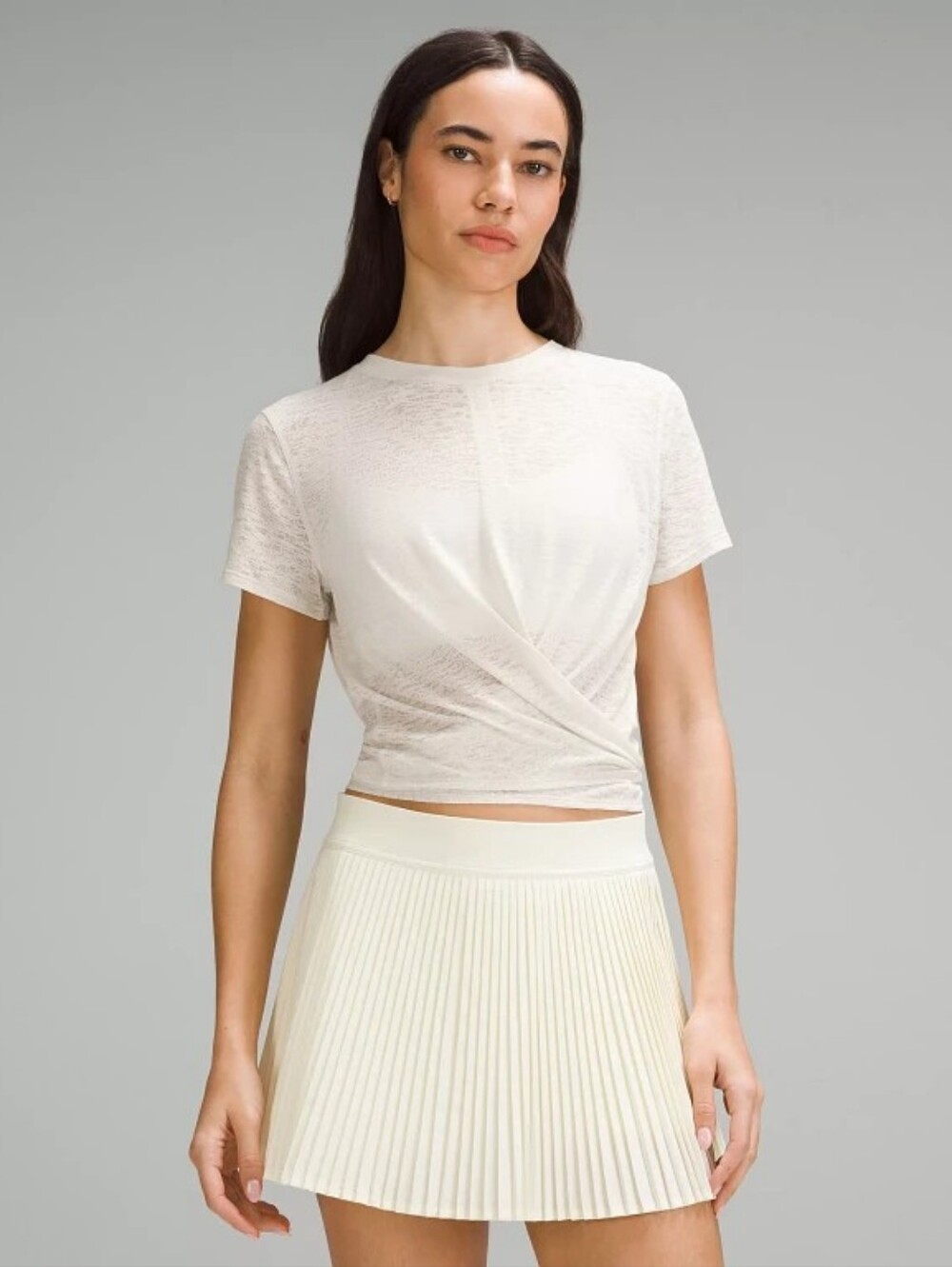 NWT Lululemon Tie-Waist Breathable Short Sleeve Shirt Size: 6